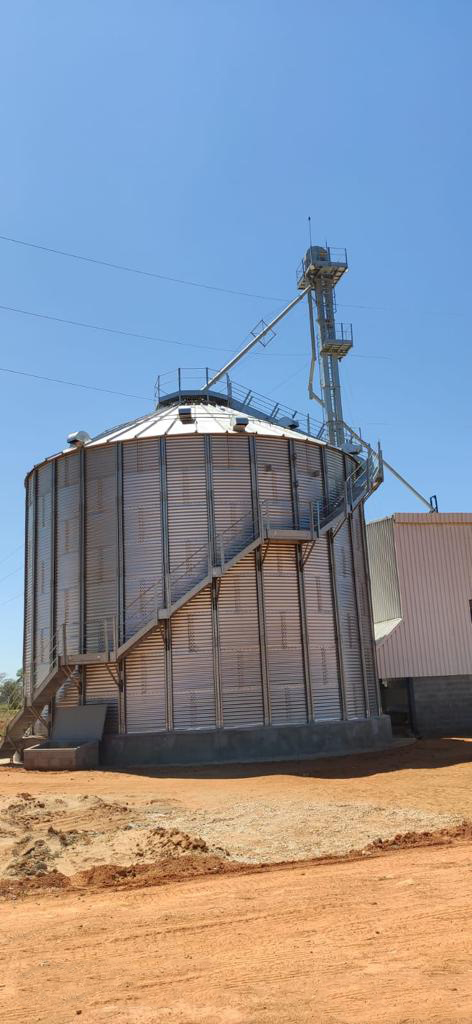 Silo Finalizado,testado e pronto para armazenamento.